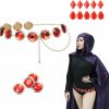 C-ZOFEK C-Zofek Women'S Anime Cosplay Red Stone Link Chain Belt For Costumes Props Great Gift (Eleven Stones) | Belts