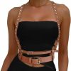 BODIY Bodiy Women Waist Belt Rivet Body Chain Punk Leather Rock Belts Rave Accessory For Halloween | Belts