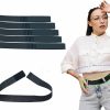 MEYAGO Meyago 5Pcs Crop Tuck Band Crop Tuck Tool For Sweater Shirt Belly Leaking Crop Tuck Band Adjustable Band Invisible Belt Buckleless No Show Belt | Belts