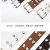 Plocyhko Plocyhko Fairy Grunge Leather Belts Y2K Women Star Punk Goth Buckle Grommet Waist Aesthetic Belt Accessories Fairycore 43'' | Belts