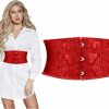 SUOSDEY Suosdey Jacquard Corset Belt For Women Underbust Boned Lace Up Bustier Waspie Belt Renaissance Steampunk Pirate Corset | Belts