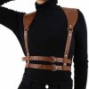 BODIY Bodiy Punk Women Waist Belts Pu Leather Fashion Body Chain Belt Circle Rave Halloween Accessories Belt Adjustable Gothic | Belts