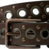 Nickel Smart Studded Belt - Top Grain Leather Belt With Certified Nickel Free Grommets, Studs, And Buckle | Belts