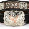 West Star Texas West Star Cowhair Belt Mens Women Western Cowboy Leather Belt Longhorn Horse Rooster Cowboy Prayer Flag | Belts