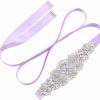 Jovbridsea Jovbridsea Crystal Bridal Belt For Wedding Gown, Wedding Dress Belts With Rhinestones And Pearls For Women | Belts