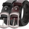 SUOSDEY Suosdey 2 Pack Womens Soft Leather Belts, Waist Belt With Pin Buckle For Jeans Pants | Belts