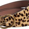 JIEDE Womens Leopard Print Belt Animal Print Belt For Women Leather Waist Belt Women Belts For Jeans/Dress | Belts