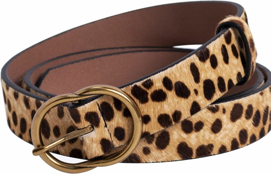 JIEDE Womens Leopard Print Belt Animal Print Belt For Women Leather Waist Belt Women Belts For Jeans/Dress | Belts