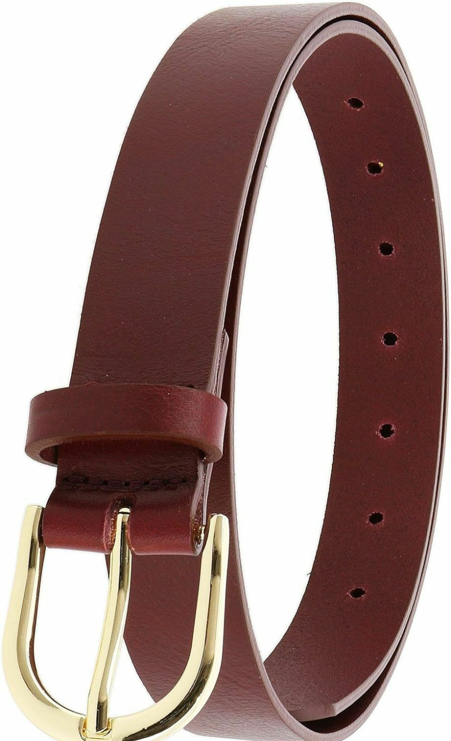 FASHIONGEN Fashiongen - Women'S Belt In Vegetable-Tanned Bull Leather, 3 Cm Wide, Rivoli | Belts