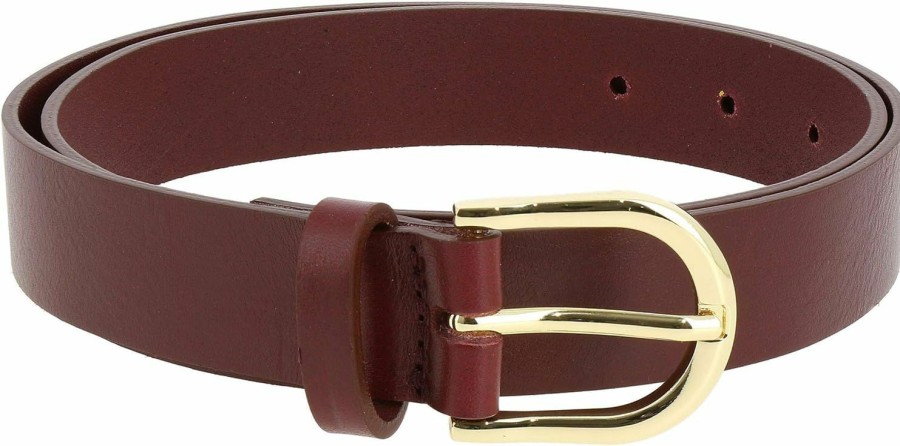 FASHIONGEN Fashiongen - Women'S Belt In Vegetable-Tanned Bull Leather, 3 Cm Wide, Rivoli | Belts