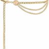 KALIONE Kalione Gold Waist Chain, Multilayer Chain Belts For Women, Gold Waist Chain, Metal Belly Chain, Adjustable Body Chain Waist Chain Belt For Women Girls Jeans Dresses Skirts Accessories | Belts