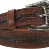 RESISTANCE Cowboy No Buckle Belt For Men | 1.5" Wide Western Belt Leather Strap | Western Belt For Jeans | Belts