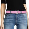 JASGOOD Jasgood Women No Show Stretch Belt Invisible Elastic Web Strap Belt With Flat Buckle For Jeans Pants Dresses | Belts