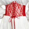 Asooll Asooll Vintage Lace Corset Belt Wide Elastic Waist Belt Party Club Prom Clothing Waist Corset For Women And Girls | Belts