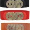 Swtddy 3 Pack Women'S Vintage Wide Elastic Stretch Waist Belt Waistband | Belts