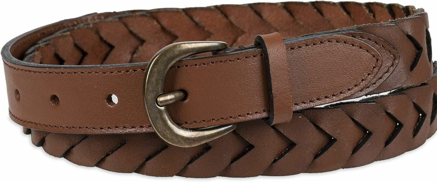 Levi's Levi'S Women'S Fully Adjustable Skinny Casual Leather Braided Belt For Jeans, Trousers And Dresses | Belts