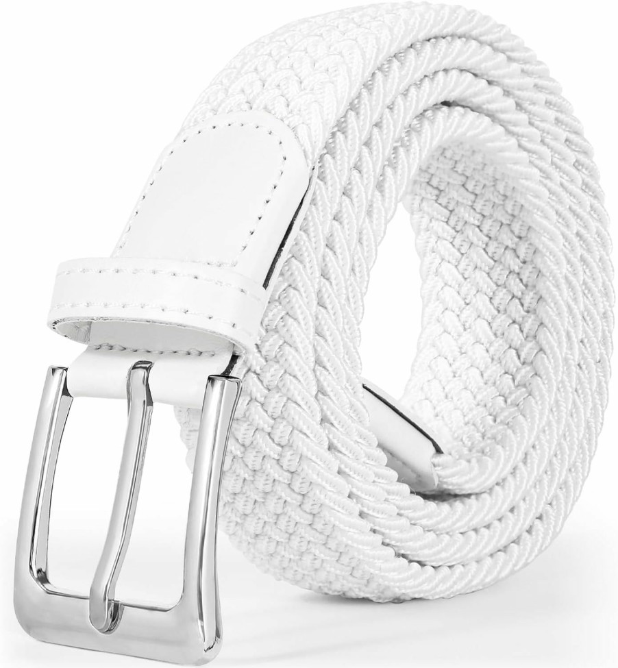 JASGOOD Jasgood Women Braided Woven Elastic Stretch Belt Men Web Casual Belt For Pants Jeans | Belts