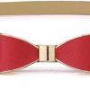 uxcell Uxcell Skinny Waist Belt Metal Bow-Knot No Buckle Thin Belt For Women | Belts