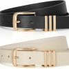 JASGOOD Jasgood Women'S Leather Belts Plus Size Fashion Ladies Waist Belt For Jeans Pants Dress With Metal Gold Buckle | Belts