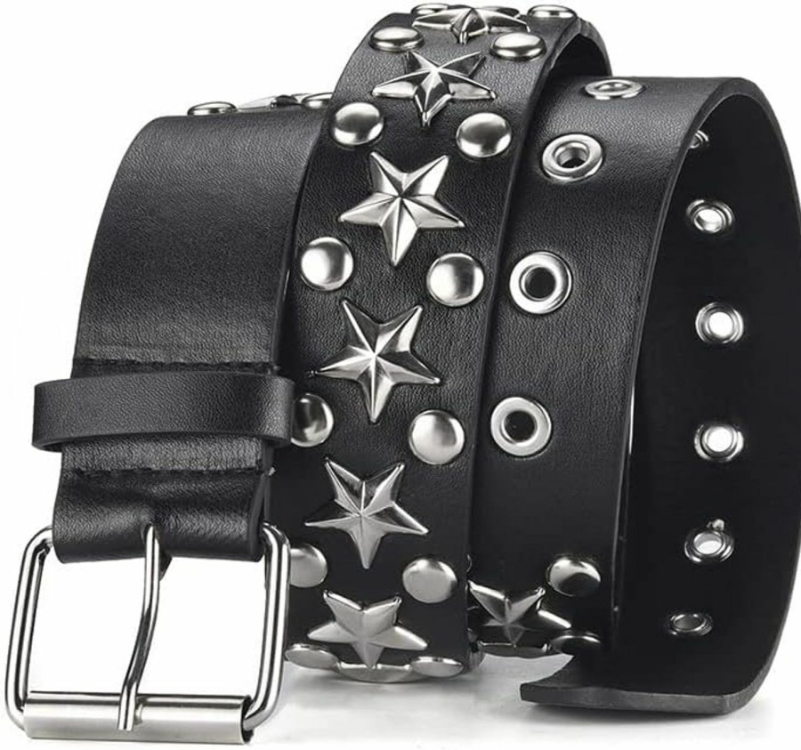 CiviLight Civilight Star Studded Belt Rivet Y2K Belts Women Punk Accessories Gothic Belt | Belts