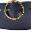 Cole Haan Cole Haan Women'S Two-In-One Reversible Circular Centerbar Buckle Leather Fashion Dress Belt For Jeans, Trousers And Dresses | Belts