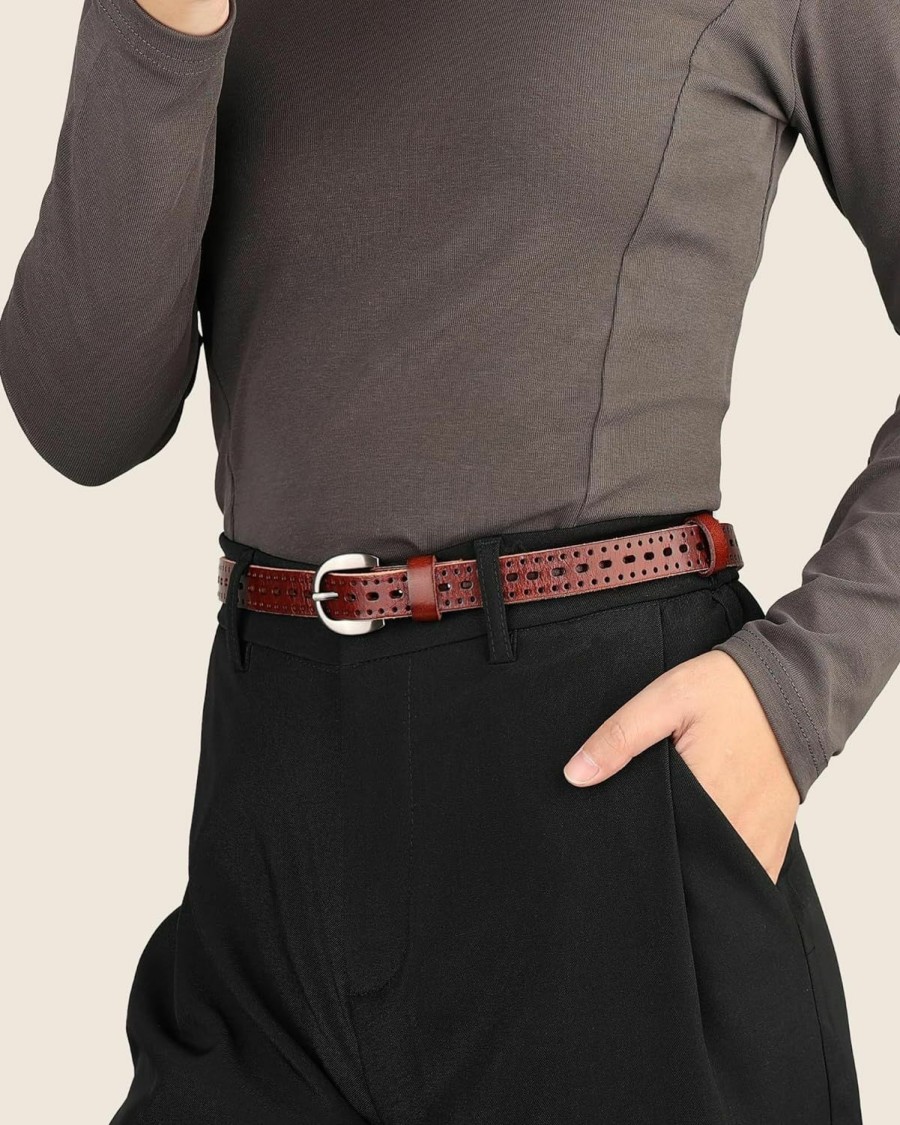 FADEON Fadeon Belts For Women Genuine Leather Belt, Fashion Ladies Western Cowgirl Waist Belt For Jeans, Pants, Dress | Belts