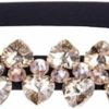 Choleeki Stretchy Rhinestone Belt Elastic White Crystal Thin Belts Fashion Waist Accessories For Women Dress | Belts