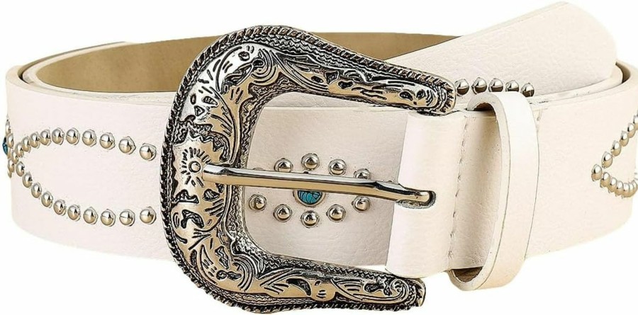 Verdusa Verdusa Women'S Western Cowgirl Buckle Floral Pu Leather Waist Belts Vintage Belt | Belts