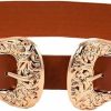 OYOANGLE Oyoangle Women'S Vintage Pu Leather Cinch Belt Buckle Waist Belts For Pants Dresses | Belts