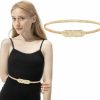 Mabor Mabor Metal Skinny Belt For Women, Gold Elastic Thin Waist Belt For Dress Metal Chain Waist Belt For Girls Women Fancy | Belts