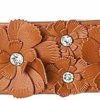 Worry-Free Women'S Full-Pave Rose Flower With Diamond Elastic Stretch Wide Elegant Sweet Waist Belts For Dresses | Belts