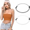 Abeillo Abeillo 2Pcs Crop Adjustable Band, Crop Tucking Band For Shirts, Crop Band For Tucking Shirt, Elastic Crop Band Adjustment For Women/Men (30-36)(2Pcs-Black+White) | Belts