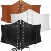 JASGOOD Jasgood Women'S Elastic Costume Waist Belt Lace-Up Tied Waspie Corset Belts For Women | Belts