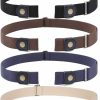 WHIPPY Whippy 3 Pieces 4 Pieces Buckle Free Adjustable Women Belt, No Buckle Invisible Elastic Belt For Jeans Pants | Belts