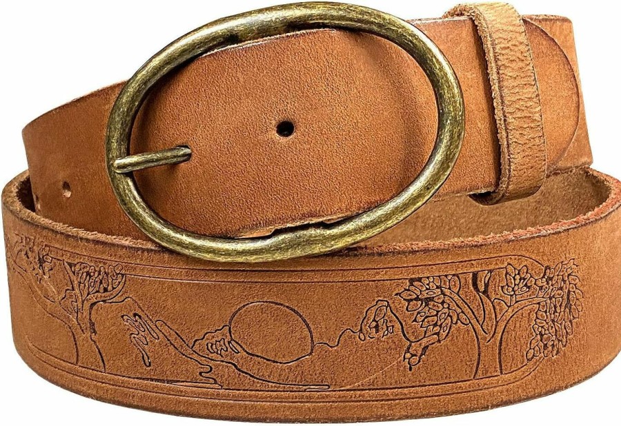 Belts.com Classic Casual Jean Belt Genuine Full Grain Leather Belt Or Strap 1-3/4" (45Mm) Wide | Belts