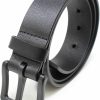 BC Belts Men'S Metal Free Full Grain Leather Belt - Hypoallergenic No Nickel And Tsa Approved | Belts