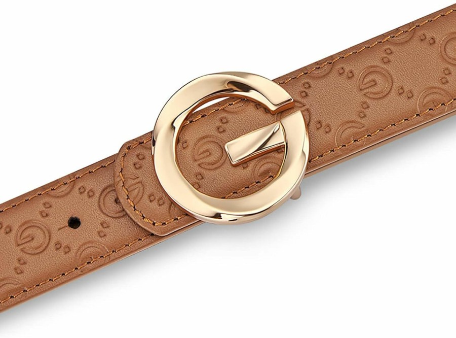 VANNANBA Vannanba Belts For Women Genuine Leather With Letter Pinhole Buckle Belt | Belts