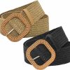 Vikodah Vikodah Womens Elastic Straw Rattan Waist Band Fashion Straw Woven Boho Ladies Braided Belt For Dress | Belts