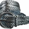 NYFASHION101 Women'S Fashion Web Woven Braid Faux Leather Metallic Wide Belt | Belts