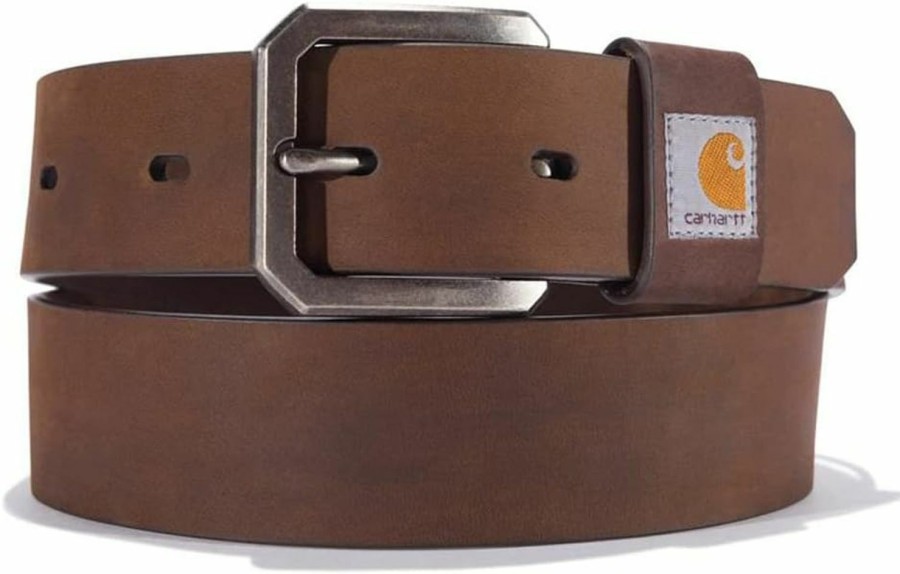 Carhartt Carhartt Men'S A0005502 Saddle Leather Belt - 46 - Carhartt Brown | Belts