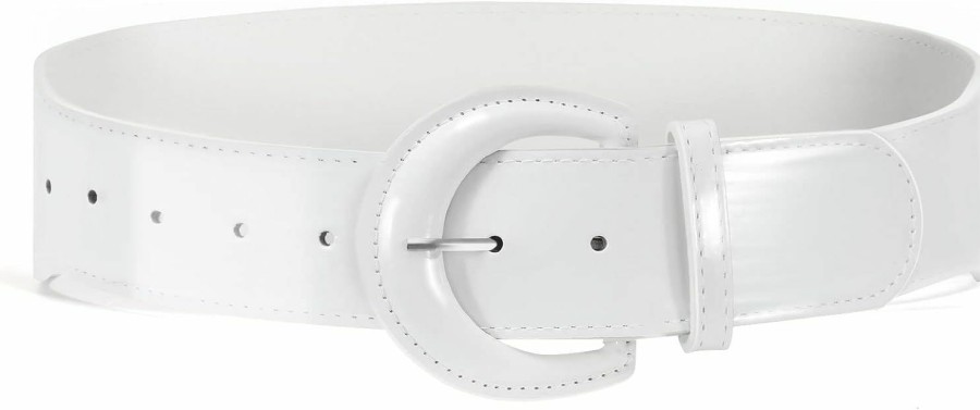 SUOSDEY Suosdey Women Fashion Wide Elastic Belt Stretch Waist Belt With Easy Silver Buckle For Dresses | Belts