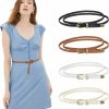 JASGOOD Jasgood 4 Pieces Skinny Braided Leather Belt For Women Thin Woven Waist Belt For Dress | Belts