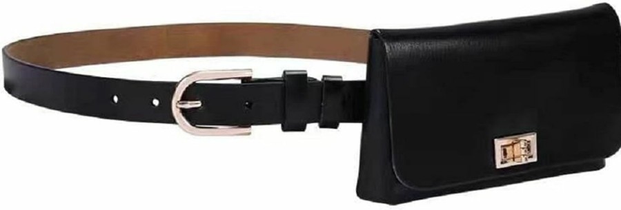 Generic Generic Women'S None, Black, 43 Inch | Belts