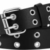 XZQTIVE Xzqtive Double Grommet Pu Leather Belt For Women/Men Punk Metal Jean Belt Wide 1.5 Inch | Belts