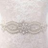 Pardecor Rhinestone Belt Bridal Crystal Pearl Wedding Sash Bead Trim Women Gowns Sash | Belts