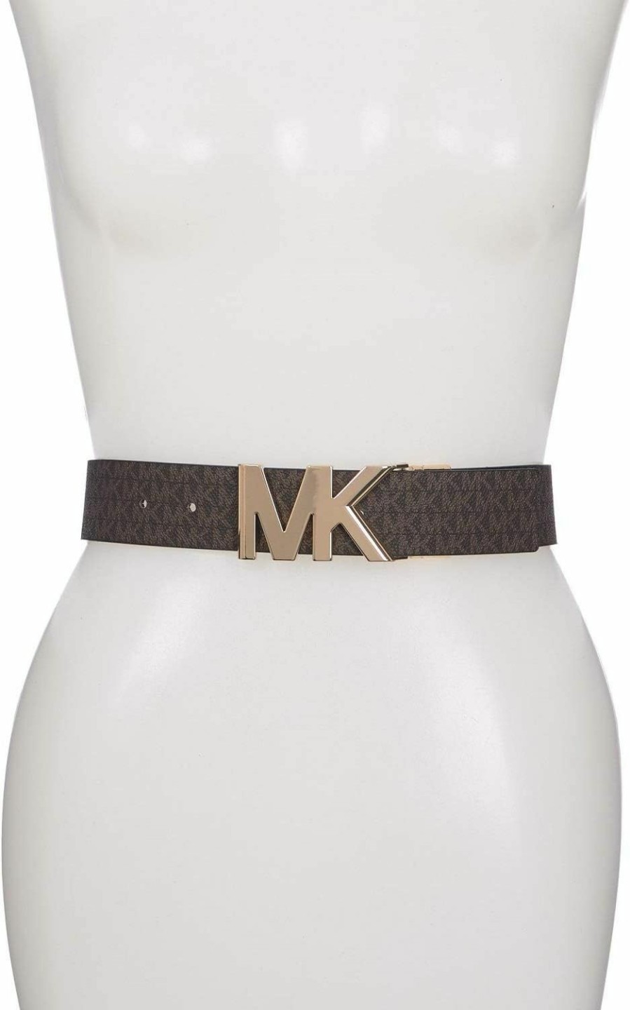 Michael Kors Michael Michael Kors Mk Signature Monogram Logo Reversible Belt (X-Large) | Belts