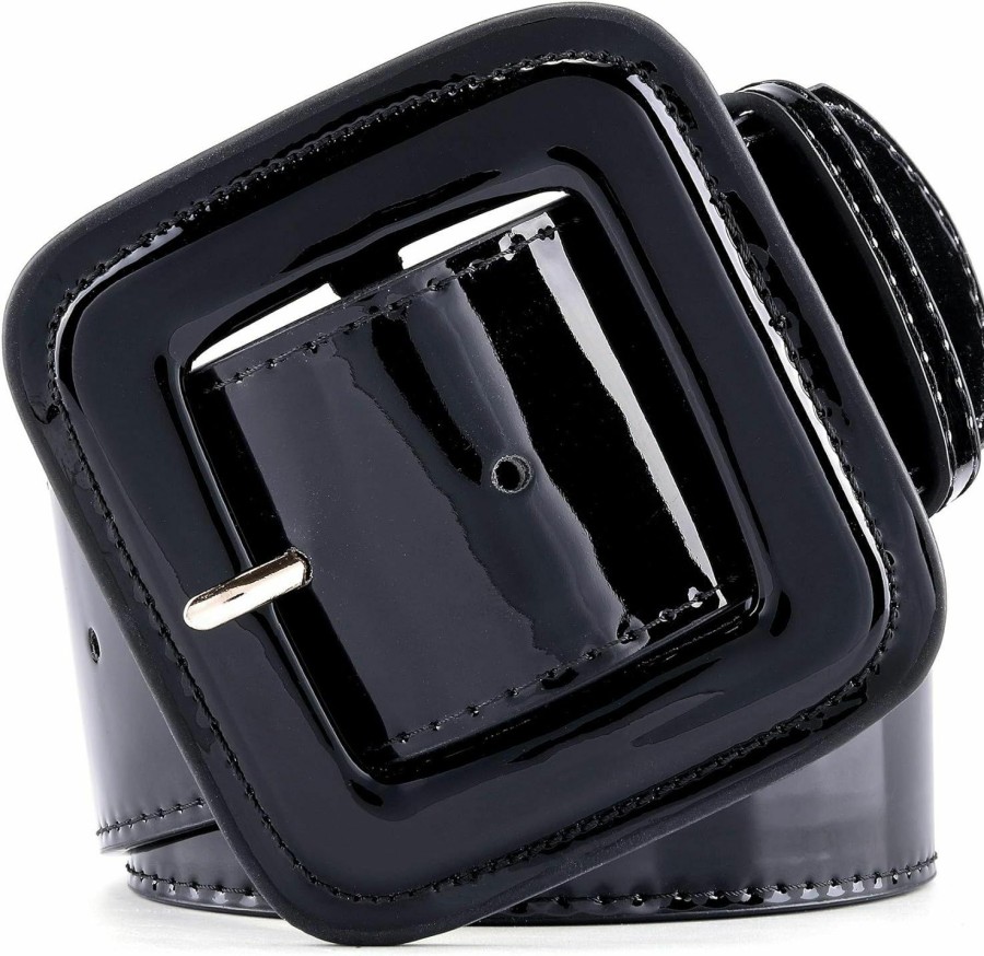 Ayliss Ayliss Women'S Patent Leather Belt Fashion Vintage Retro Cinch Corset Waistband Wide High Waist Belts For Jeans Dress | Belts