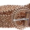 beltiscool Women'S 1 1/4" Inch Wide Hand Made Metallic Braided Woven Casual Belt | Belts