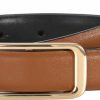 ALAIX Alaix Women'S Leather Belt For Jeans Pants Fashion Belt With Gold/Silver Buckle Elegant Thin Waist Dress Belts For Women | Belts