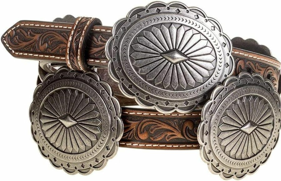 ARIAT Ariat Women'S Tooled Oval Concho Western Belt | Belts